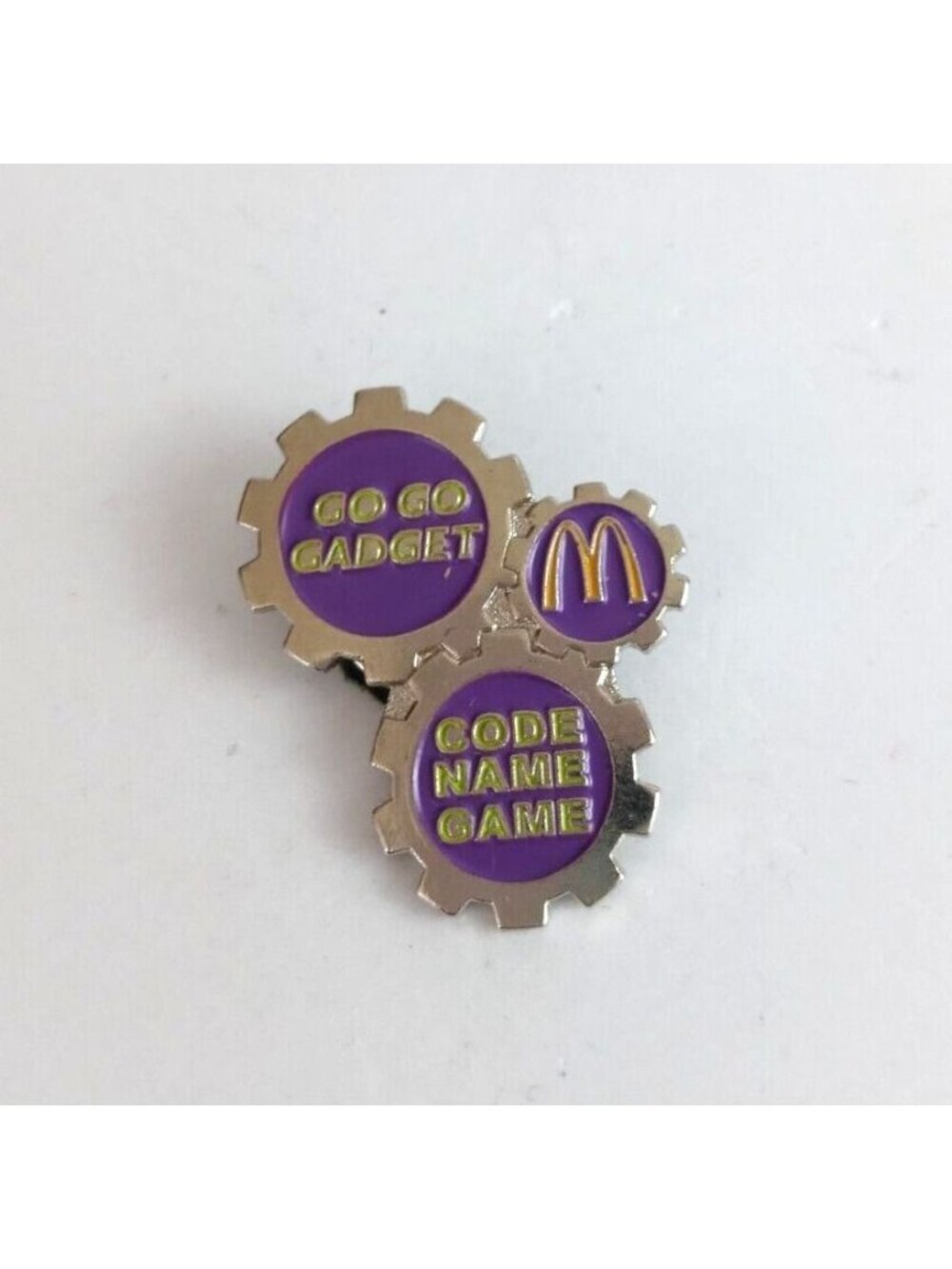 Vintage Go Go Gadget Code Name Game McDonald's Employee Lapel Hat Pin